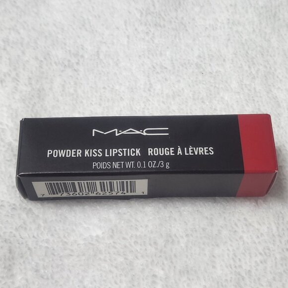 MAC Powder Kiss lipstick color - Ruby New 935 - Picture 6 of 10